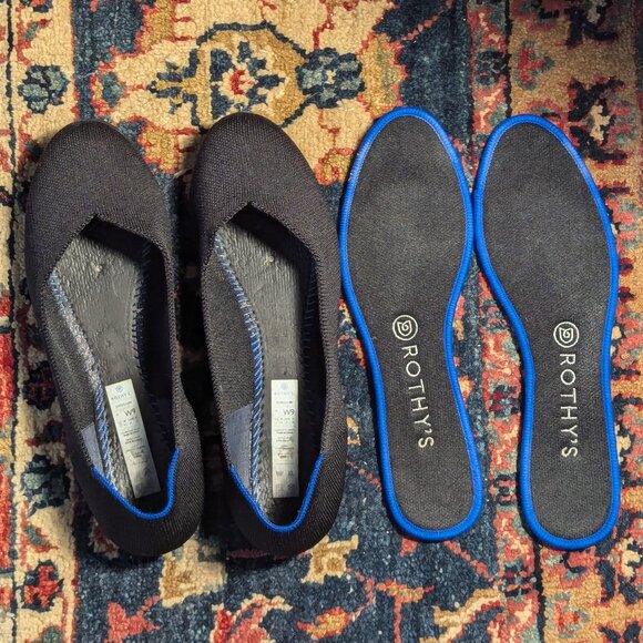 Rothy's Round Toe Flat in Black, sz women's 9 - Picture 5 of 7